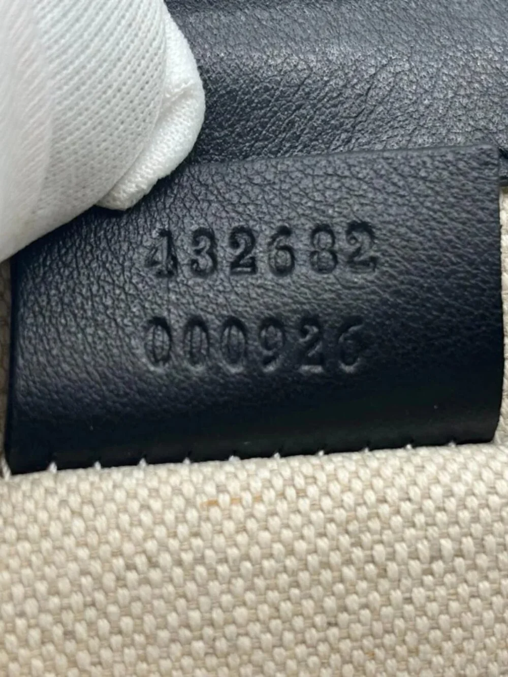 Gucci  Pearly Peony Leather Chain Shoulder Bag Black 432682